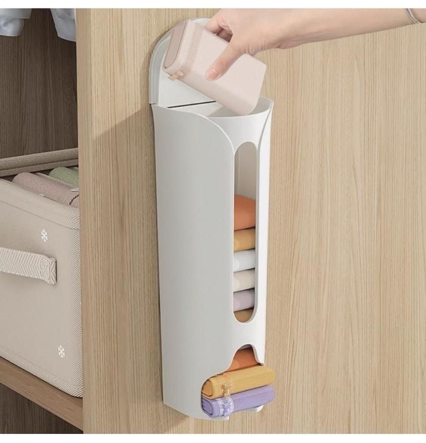 Wall Mounted Storage Organizer – Multipurpose Space-Saving Bag & Underwear Dispenser